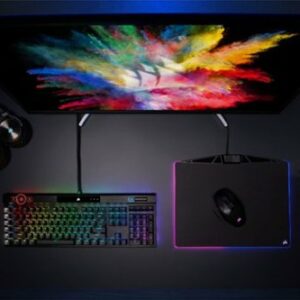 CORSAIR - K100 RGB Full-size Wired Mechanical OPX Linear Switch Gaming Keyboard with Elgato Stream Deck Software Integration - Black