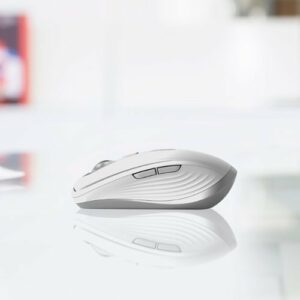 Logitech - MX Anywhere 3 Wireless Compact Mouse for Mac with Ultrafast Scrolling - Pale Gray