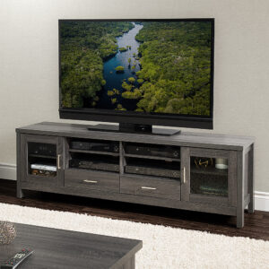 CorLiving - Hollywood TV Cabinet, for TVs up to 85" - Dark Gray