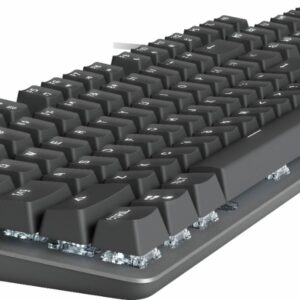 Logitech - K845 Full-size Wired Mechanical Cherry MX Blue Clicky Switch Keyboard with Five Backlight Modes - Graphite