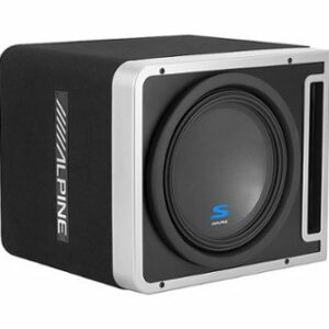 Alpine - Halo S-Series 12" Single 2 Ohm Preloaded Subwoofer Enclosure - Black