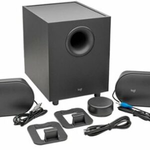 Logitech - Z407 2.1 Bluetooth Computer Speaker System with Wireless Control (3-Piece) - Black