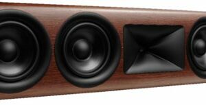 JBL - HDI4500 Quadruple 5.25" 2-1/2 way Center Channel Loudspeaker with 1" compression tweeter - Walnut Wood Finish