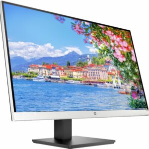 HP - 27" IPS LED QHD Monitor with Adjustable Height (HDMI, VGA) - Silver & Black