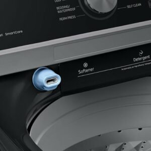 Samsung - 4.5 Cu. Ft. High Efficiency Top Load Washer with Active WaterJet - Brushed Black