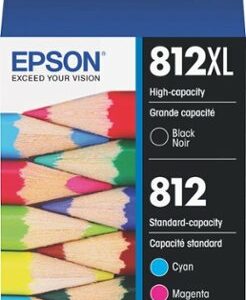 Epson - T812XL/T812 4-Pack High-Yield Standard Capacity Ink Cartridges