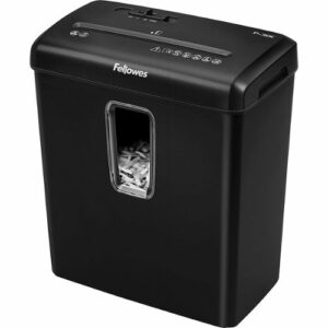 Fellowes - Powershred P-30C,  6 Sheet Cross Cut Paper Shredder - Black