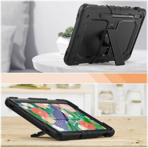 SaharaCase - Defense Protection Case for Samsung Galaxy Tab S7 and Tab S8 - Black