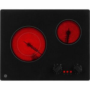 GE - 21" Built-In Electric Cooktop - Black