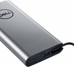 Dell - 65W USB-C Notebook Power Bank Plus for most Type-C laptops and most USB-A devices - PW7018LC - Silver