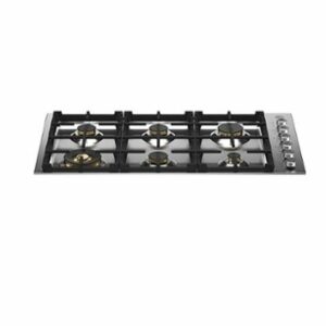 Bertazzoni - 6 Burner 36'' Drop in Gas Cooktop - Stainless Steel