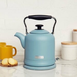 Haden - Highclere  1.5 L Electric Kettle Stainless Steel with Auto Shut -Off - Poole Blue