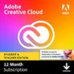 Adobe - Creative Cloud  Student and Teacher Edition (1-Year Subscription) - Mac OS, Windows [Digital]