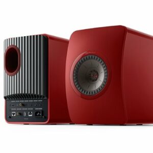 KEF - LS50 WIRELESS II Bookshelf Speakers Pair - Red