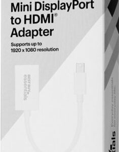 Best Buy essentials™ - Mini DisplayPort to HDMI Adapter - White