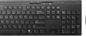 Best Buy essentials™ - Full-size Wireless Membrane Keyboard and Mouse Bundle with USB Reciever - Black