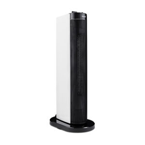 NewAir - 110 Sq. Ft. Portable Ceramic Electric Tower Heater with Wide Angle Oscillation - White