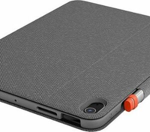 Logitech - Folio Touch Keyboard Folio for iPad Air 10.9" (5th & 4th Generation) with Precision Trackpad - Graphite