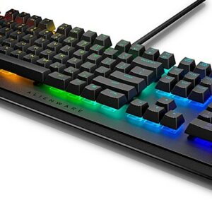 Alienware - AW410K Full-size Wired Gaming Mechanical CHERRY MX Brown Switches Keyboard with RGB Back Lighting - Dark Side of the Moon