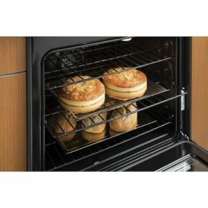 GE Profile - 6.6 Cu. Ft. Slide-In Double Oven Electric True Convection Range with No Preheat Air Fry - Stainless Steel