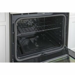 GE Profile - 6.6 Cu. Ft. Slide-In Double Oven Electric True Convection Range with No Preheat Air Fry - Stainless Steel