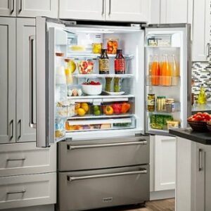 Thor Kitchen - 20.7-cu ft 4-Door Counter-Depth French Door Refrigerator with Ice Maker - Stainless Steel