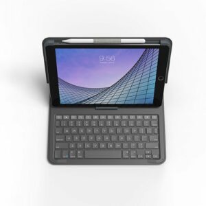 ZAGG - Messenger Folio 2 Keyboard & Case for Apple iPad 10.2" (7th, 8th, 9th Gen) and iPad Air 10.5" (3rd Gen) - Charcoal