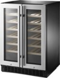 Insignia™ - Dual Zone Wine and Beverage Cooler with Glass Doors - Stainless Steel