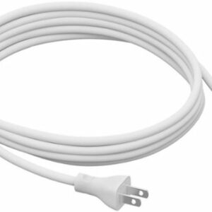 Sonos - Long Straight Power Cable for Five, Beam, and Amp - White