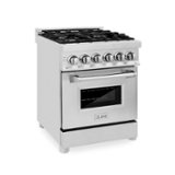 ZLINE - Professional 2.8 Cu. Ft. Dual Fuel Range - Stainless Steel