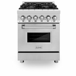 ZLINE - Professional 2.8 Cu. Ft. Dual Fuel Range - Stainless Steel