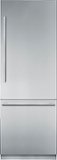 Thermador - Freedom Collection 16 Cu. Ft. Bottom Freezer Built-In Smart Refrigerator with Masterpiece Series Handles - Silver