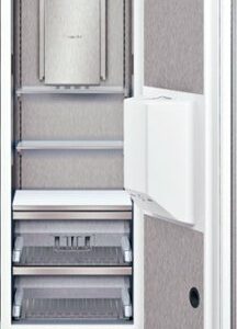 Thermador - Freedom Collection 11.2 Cu. Ft. Frost-Free Smart Upright Freezer with External Ice and Water Dispenser, Right Hinge - Custom Panel Ready