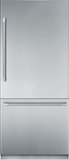 Thermador - Freedom Collection 19.5 Cu. Ft. Bottom Freezer Built-In Smart Refrigerator with Professional Series Handles - Silver