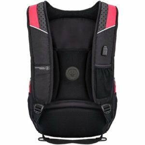 Swissdigital Design - Anti Bacterial Travel Backpack - Red and Black