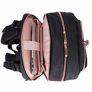 Swissdigital Design - Katy Rose Backpack - Black and Rose Gold