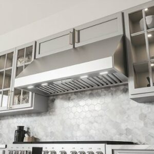 Zephyr - Tempest II 42 in. 650 CFM Wall Mount Range Hood with LED Light - Stainless Steel