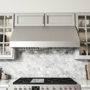 Zephyr - Tempest II 42 in. 650 CFM Wall Mount Range Hood with LED Light - Stainless Steel