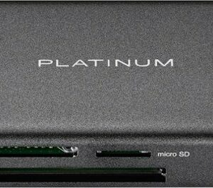 Platinum™ - USB 3.2 Gen 1 SD, microSD, CF 3 Slot Memory Card Reader - Black