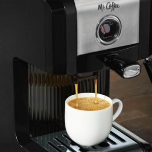 Mr. Coffee - Easy Espresso Machine - Black