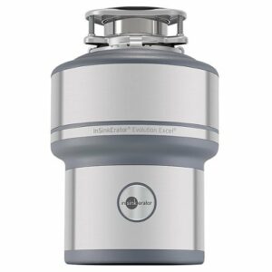 InSinkerator - Evolution Excel Lift and Latch Quiet Series 1HP Continuous Feed Garbage Disposal Cordless - Silver