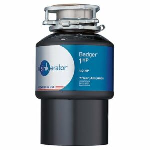 InSinkerator - Badger 1HP Lift and Latch Continuous Feed Garbage Disposal Cordless - Black