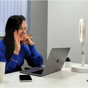 GeoSmart Pro - AirLit Desk Fan - White