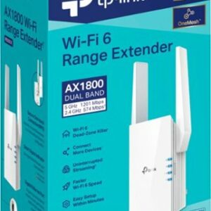 TP-Link - RE605X AX1800 Wi-Fi 6 Range Extender - White