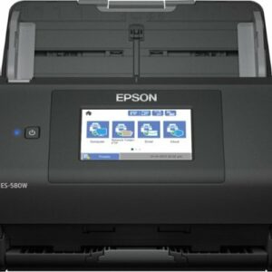 Epson - WorkForce ES-580W Wireless Duplex Touchscreen Desktop Document Scanner