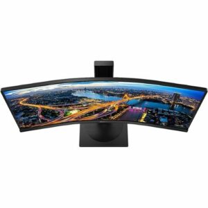 Philips - B-Line 346B1C 34" LCD Curved UltraWide Adaptive Sync WLED LCD Monitor (DisplayPort, USB, HDMI) - Textured Black