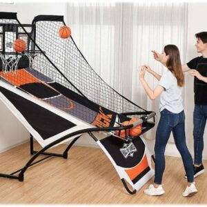 Hall of Games - 2 Player Arcade Basketball Game, Black/Grey