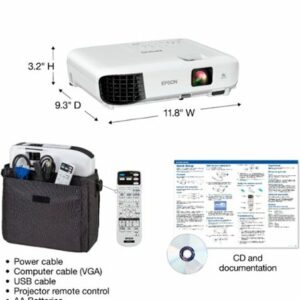 Epson - EX3280 3LCD XGA Projector with Built-in Speaker - White