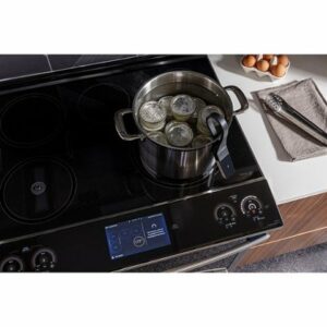 GE Profile - 5.3 Cu. Ft. Slide-In Electric Induction True Convection Range with No Preheat Air Fry and WiFi - Stainless Steel