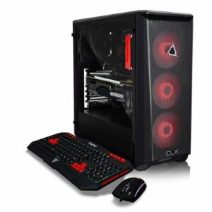 CLX - SET Gaming Desktop - AMD Ryzen 9 5900X - 32GB Memory - NVIDIA GeForce RTX 3060 Ti - 960GB SSD + 4TB HDD - Black